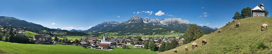 panoramic, nature, panorama, tree, landscape, mountain, scenics - nature HD wallpaper