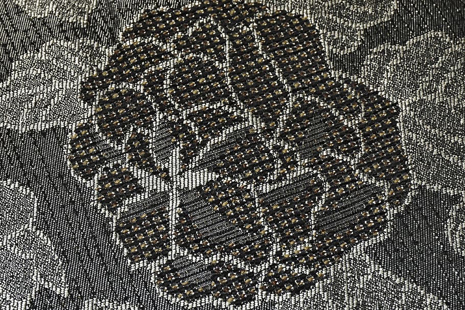 fabric, woven, grey, black, silver, pattern, weave, textile HD wallpaper