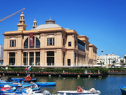 BARI, ITALY - JULY 28, 2019: view of Corso Vittorio Emanuele Avenue and  Teatro Margherita theater on the background Bari, Italy Stock Photo - Alamy