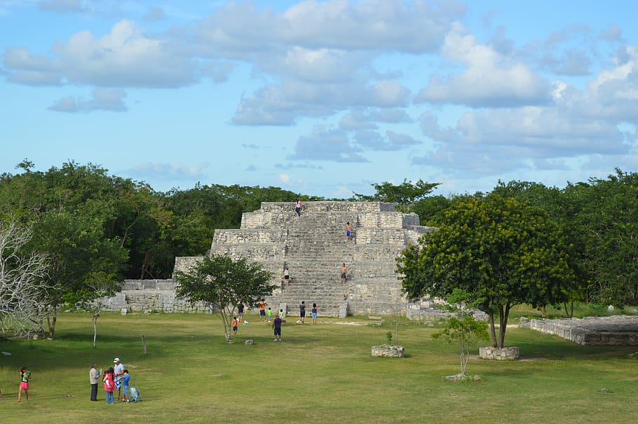 pyramid, mexico, maya, architecture, aztec, sun, tourism, cancun