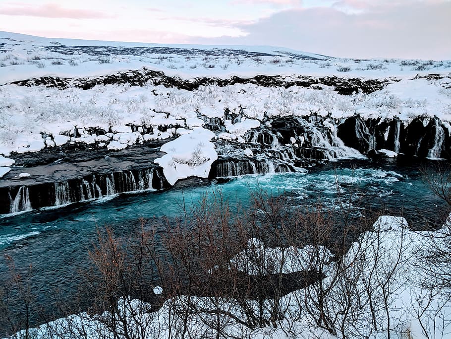 winter, snow, water, ice, cold, nature, frozen, landscape, frost HD wallpaper