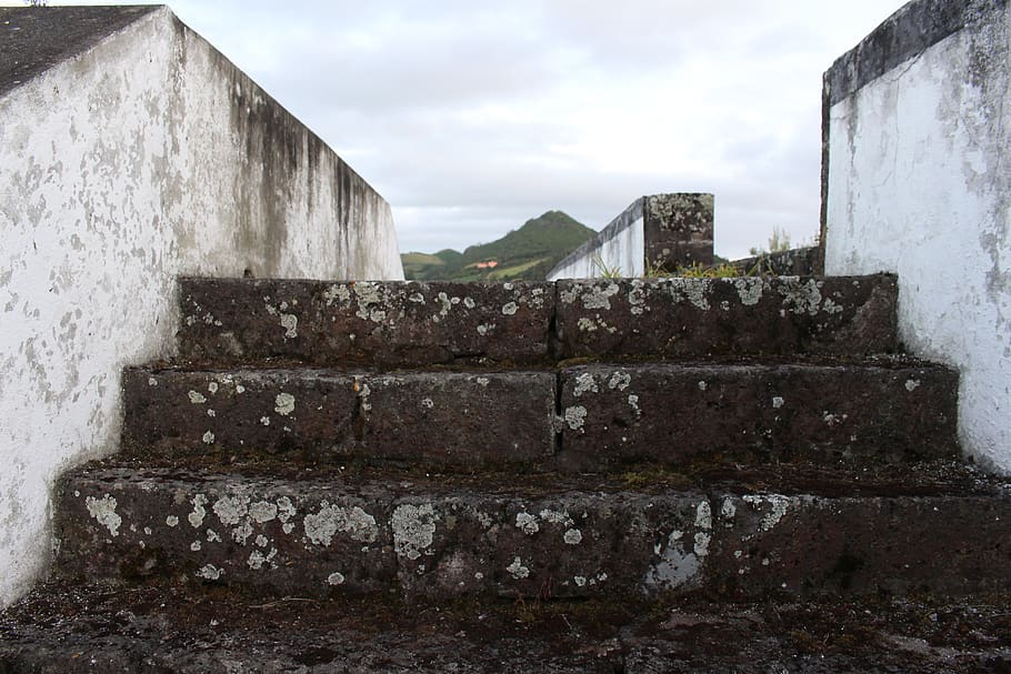 stone steps, old, ruin, emergence, architecture, built structure HD wallpaper