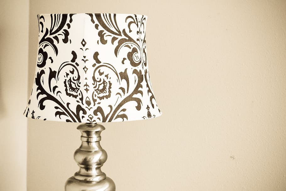 lampshade, light, lighting, decor, design, interior, illumination HD wallpaper