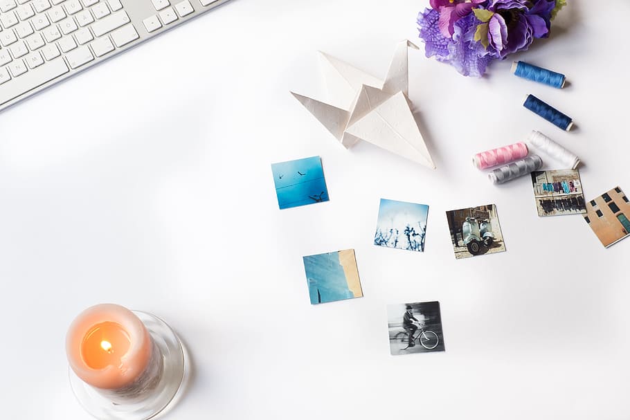 Styled photo with candle, concepts And Ideas, objects, computer HD wallpaper