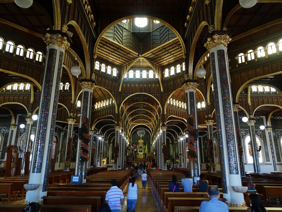 Church, Costa Rica, Cartago, central america, arch, architecture, HD wallpaper