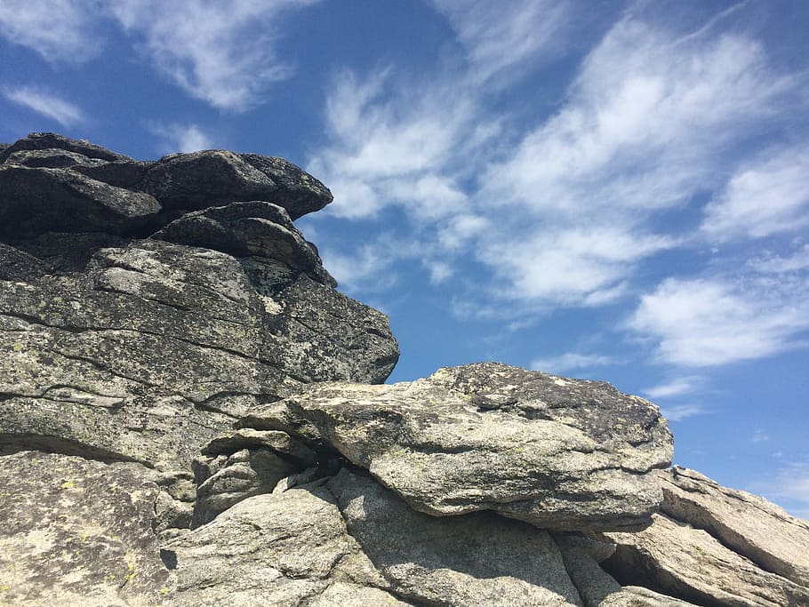 Cliffs, Clouds, Landscape, Rock, Nature, sky, high, scenic HD wallpaper