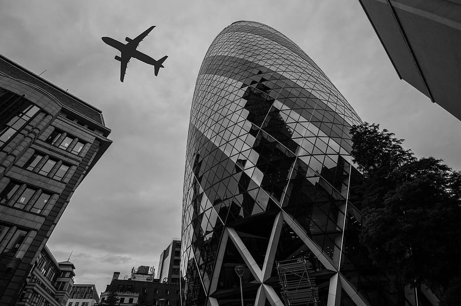 london, gherkin, skyscraper, landmark, uk, building exterior, HD wallpaper