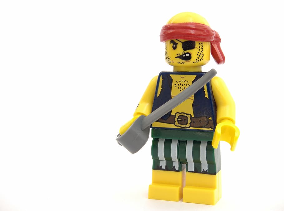 Lego pirate toy, robber, criminal, theft, thief, software, minifigure, HD wallpaper