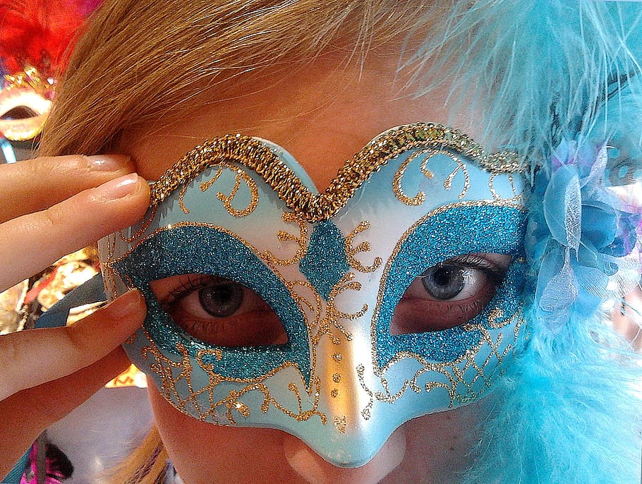 12 Pcs Venetian Mask Colorful Masquerade Mask Carnival Mask for Man Women Party 