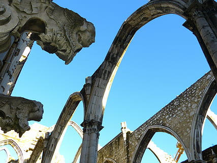 convento do carmo, former monastery, carmelite order, gothic HD wallpaper