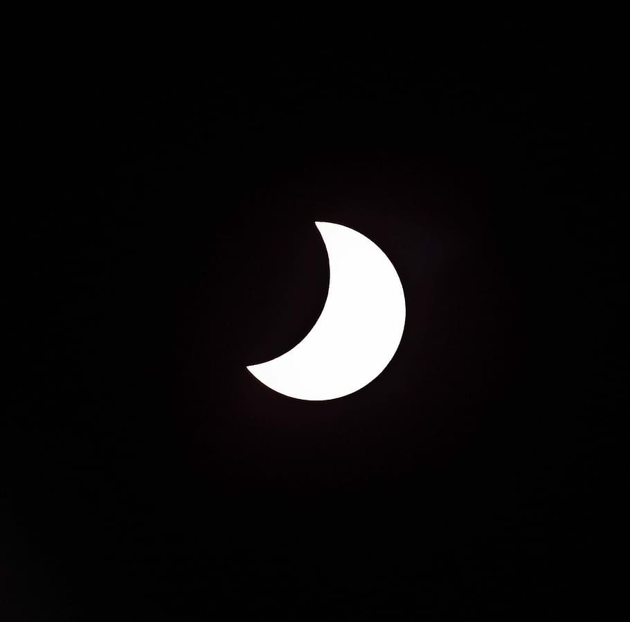 Eclipse, Solar, Moon, Partial, Sky, sun, astronomy, sunlight HD wallpaper