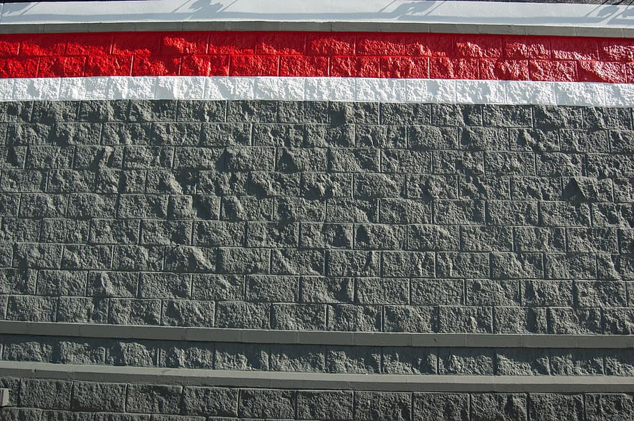 Painted, Block, Wall, Texture, Background, painted block wall HD wallpaper