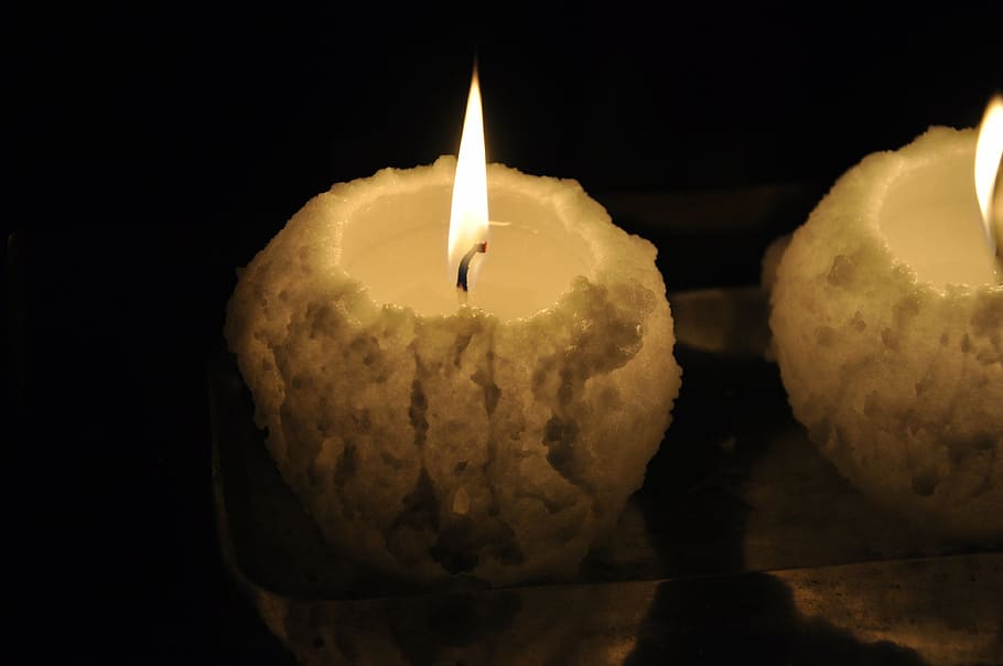 light, low, snowball, candles, burning, flame, fire, heat - temperature HD wallpaper