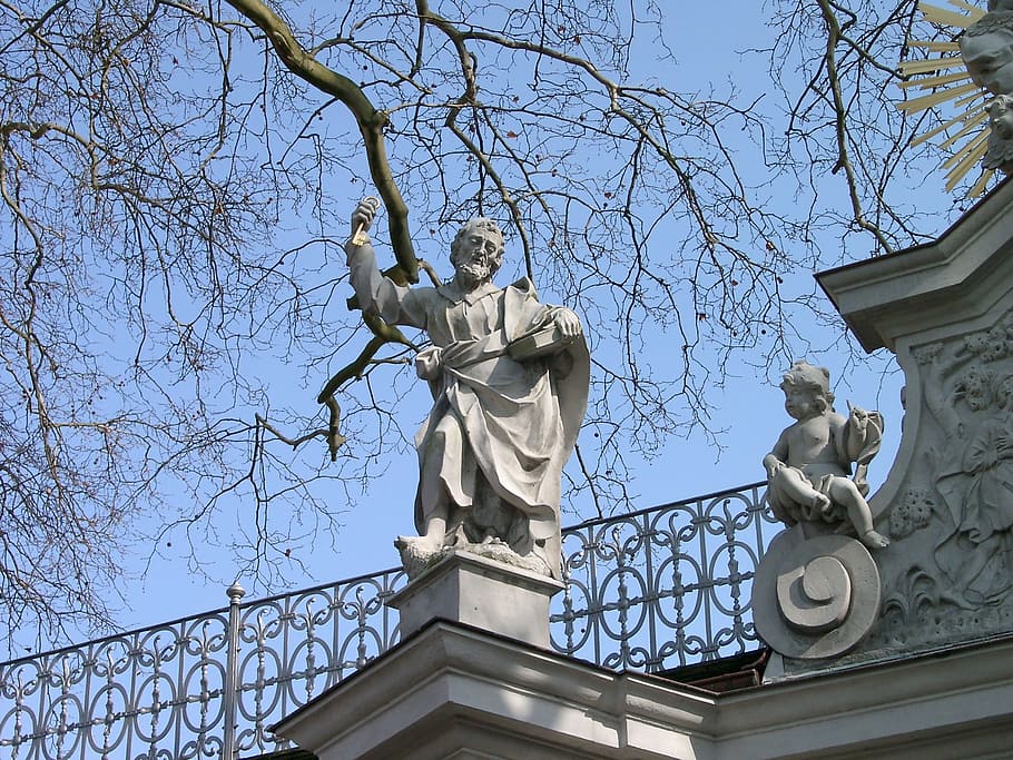 monument, sculpture, figure, statue, art, stone, christianity HD wallpaper
