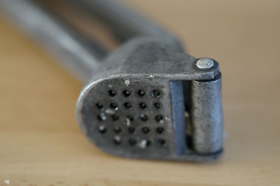 garlic press, kitchen, kitchen tool, cook, presses, frisch HD wallpaper