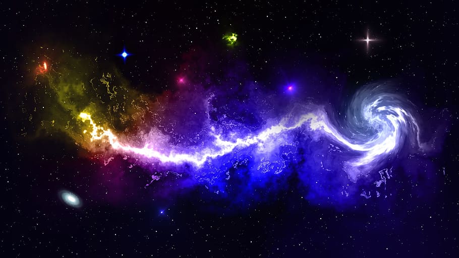 astronomy, space, galaxy, nebula, eternity, star, milky way HD wallpaper