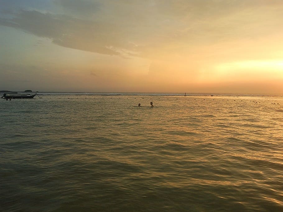 sunset, sky, sea, ocean, sri lanka, nature, water, scenics - nature HD wallpaper