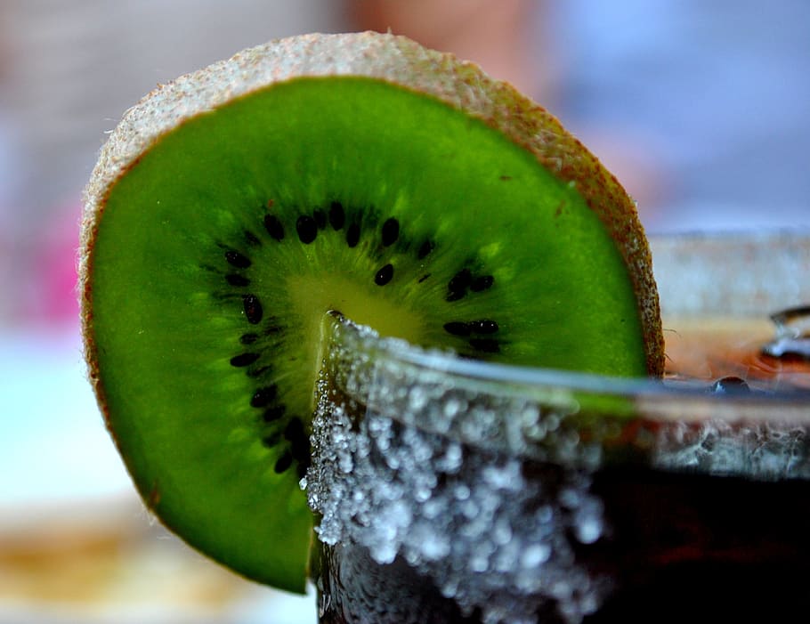 kiwi, drink, drinks, close-up, food and drink, fruit, healthy eating HD wallpaper