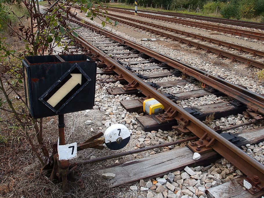 points, track, railway, railroad Track, transportation, steel HD wallpaper
