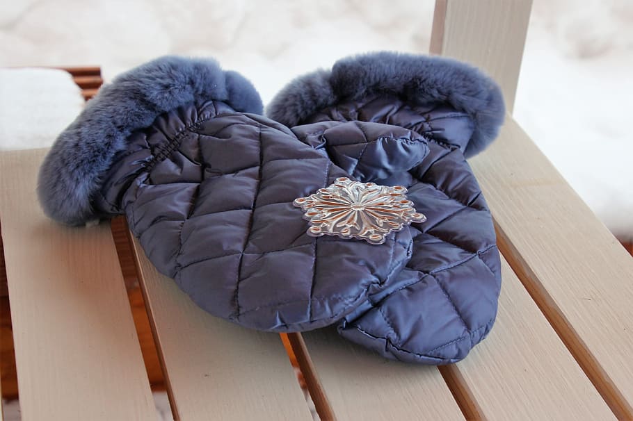 winter, coldly, bench, snowflake, gloves, indoors, wood - material HD wallpaper