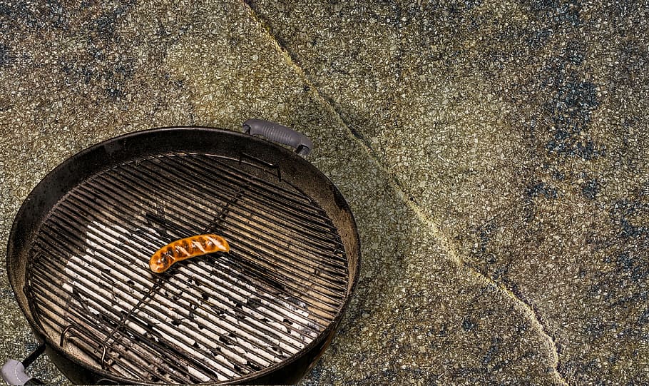 grill, sausage, eat, background image, map, invitation, barbecue HD wallpaper