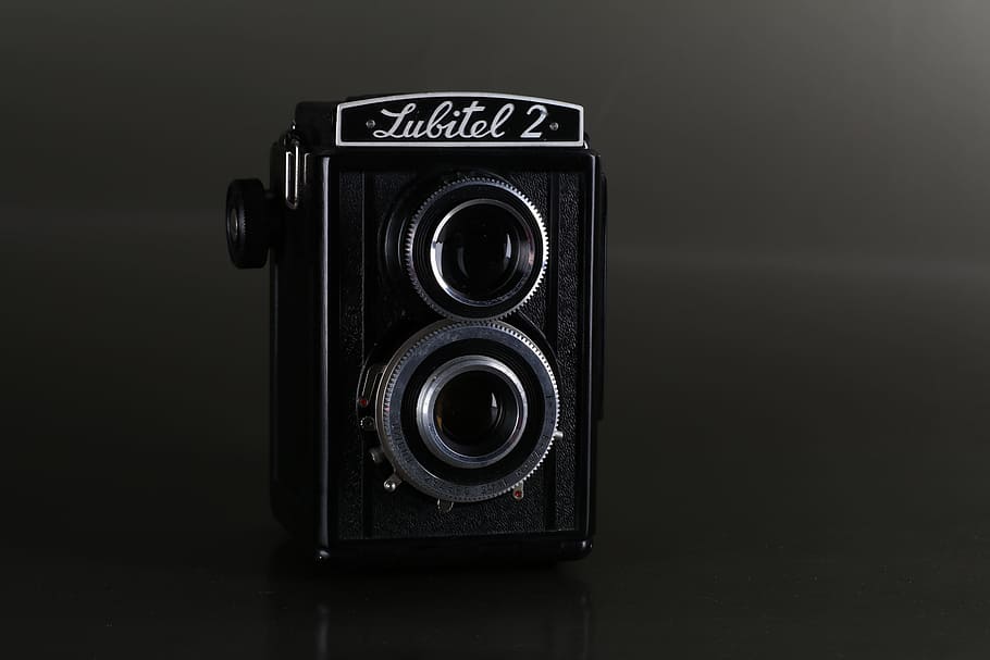 Black Lubitel 2 Camera, amateur, aperture, classic, electronics, HD wallpaper