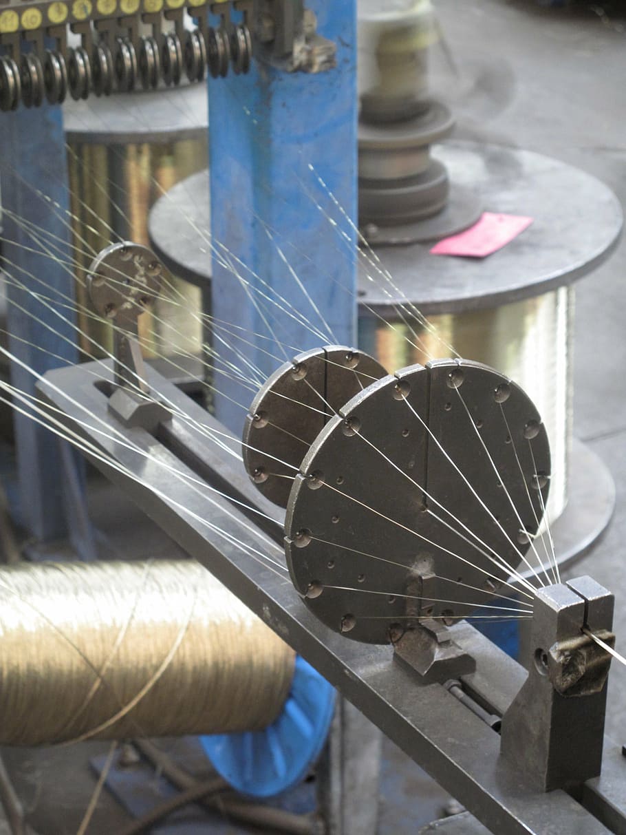 industry, business, wire, workshop, metal, close-up, no people HD wallpaper