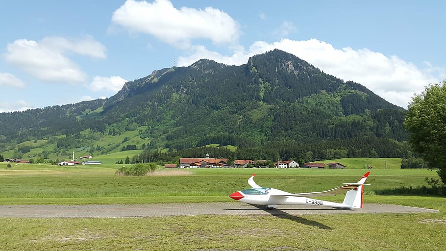 gliding, glider, glider pilot, aircraft, start, airport, winch towing HD wallpaper