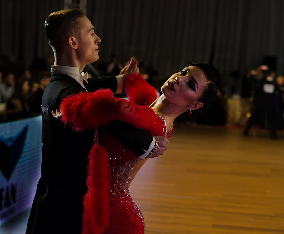 competition, boy, music, two, adult, dancing, performance, side view HD wallpaper