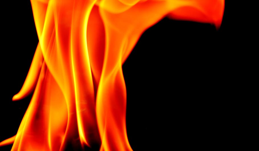 flame, Fire, Flame, Carbon, Burn, Hot, Mood, campfire, fireplace HD wallpaper