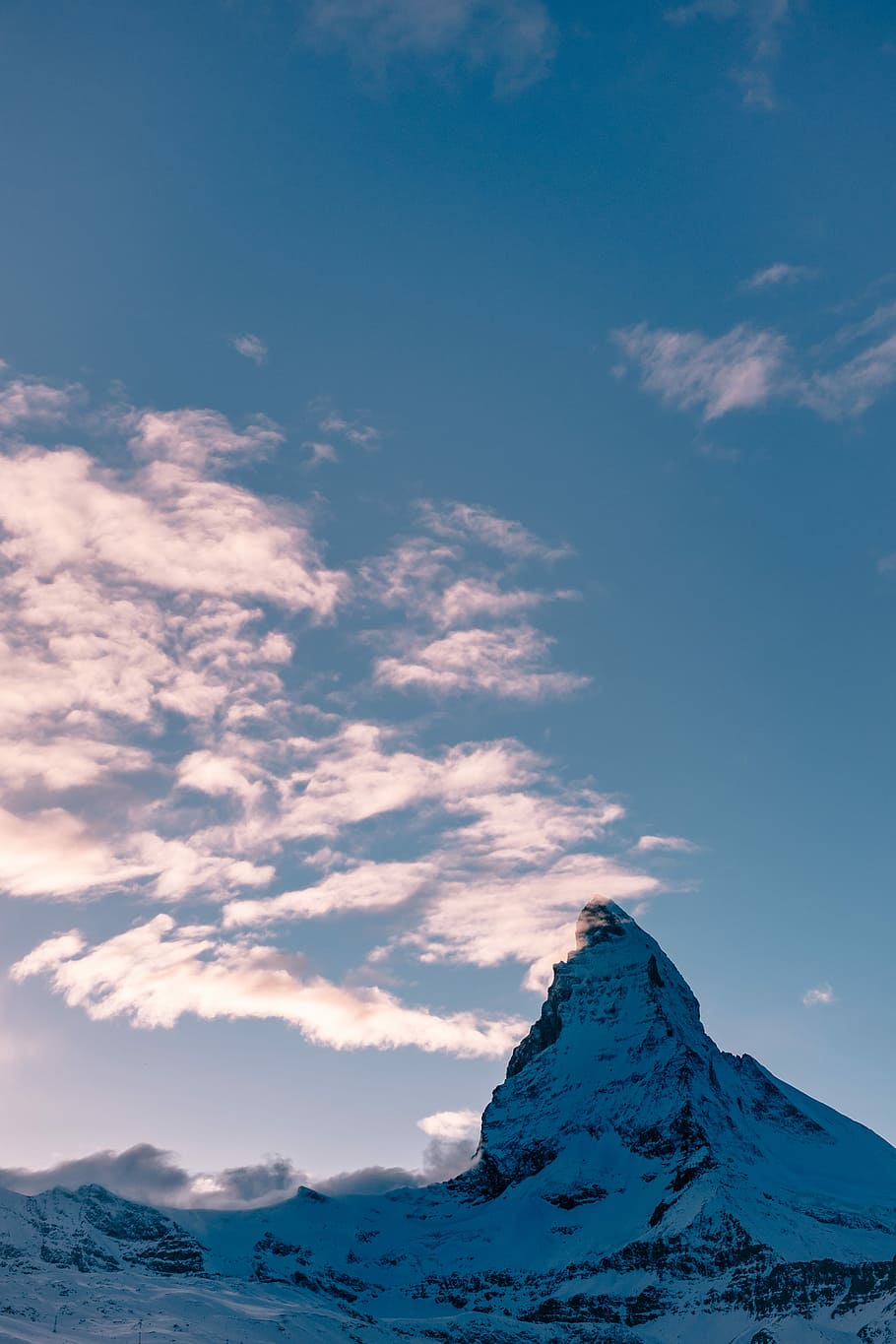 Mattterhorn Mountain, Switzerland, mountain field with snow, cloud HD wallpaper