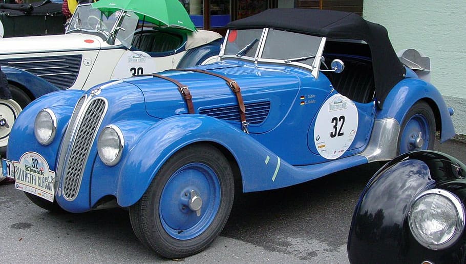 bmw, oldtimer, auto, dare, blue, mode of transportation, land vehicle HD wallpaper