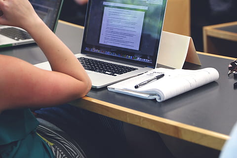 apple, laptop, notebook, working, class, conference, homework HD wallpaper