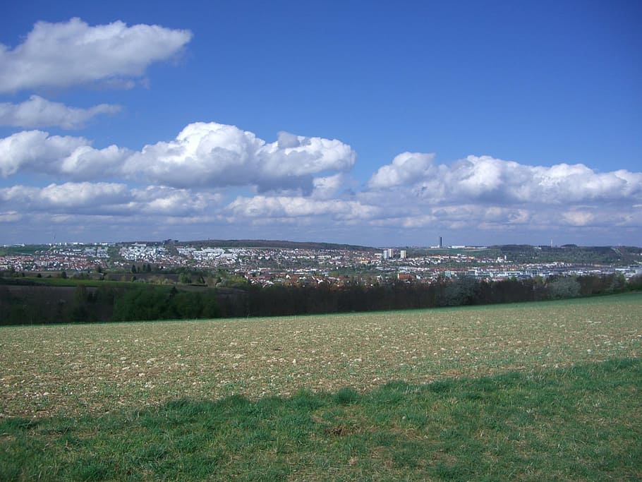 hochsträss, ulm, north, beautiful view, nature, sky, clouds, HD wallpaper