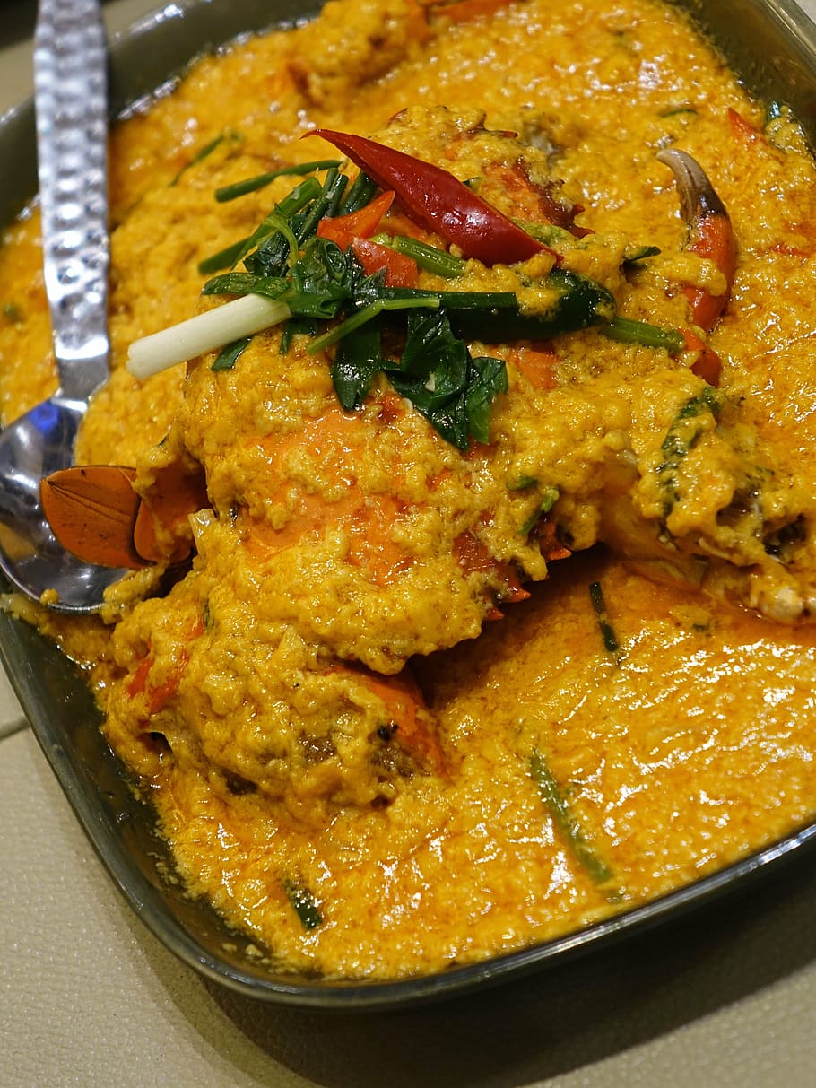 chilli, crab, thai, seafood, spicy, sauce, thailand, cooked HD wallpaper