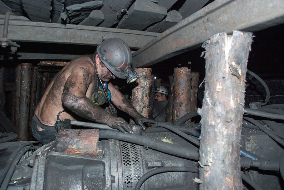 miner, underground, repair, work, industry, transportation HD wallpaper