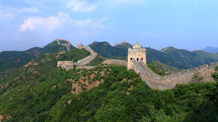 Great Wall of China, Jinshanling, Beijing, the great wall, the scenery, HD wallpaper