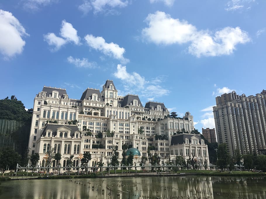 hotel, building, china, building exterior, built structure HD wallpaper