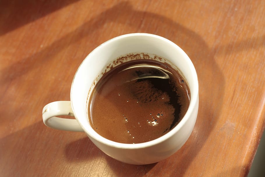black, coffee, drink, cup, desk, wood, dark, food and drink HD wallpaper
