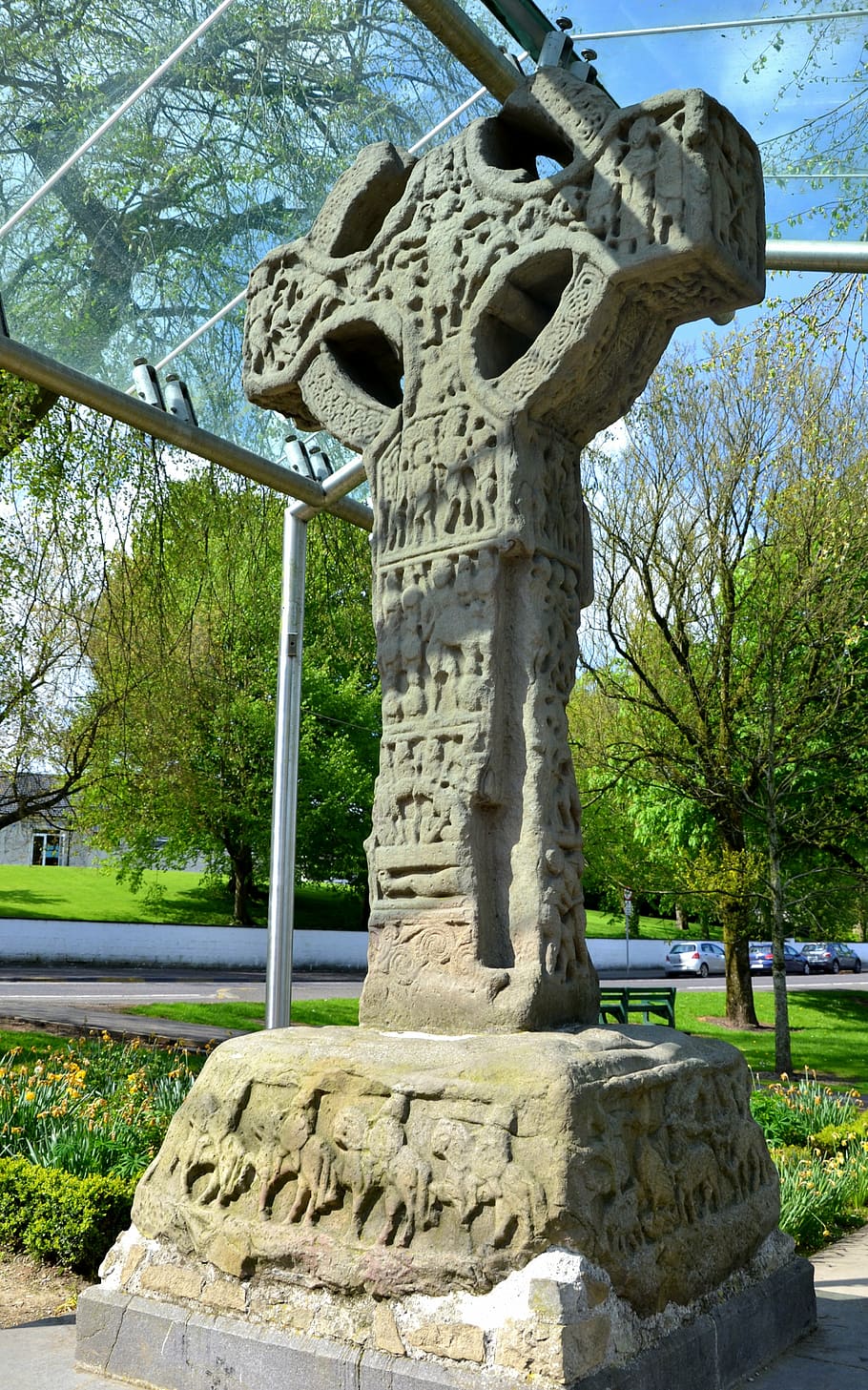 cross, celtic, kells, ireland, tree, art and craft, plant, representation HD wallpaper