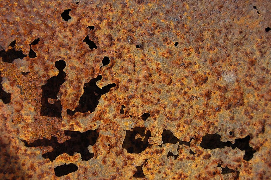 rusty, old metal, brown, opening, textured, full frame, backgrounds HD wallpaper