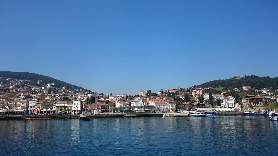 beach, turkey, bosphorus, architecture, building exterior, city HD wallpaper