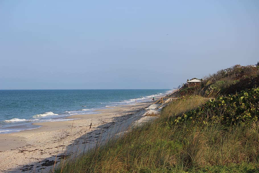 beach, nature, florida, sea, land, water, scenics - nature HD wallpaper