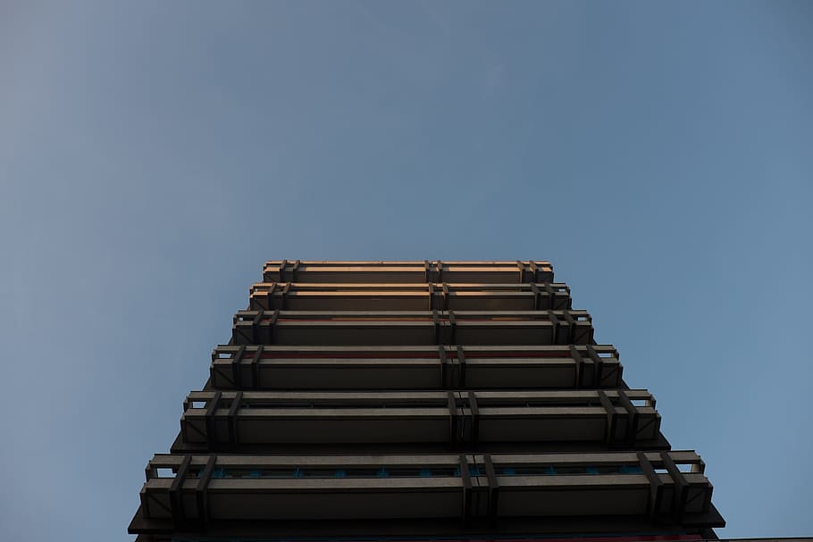 Office building, architecture and Cityscape, staircase, low angle view HD wallpaper