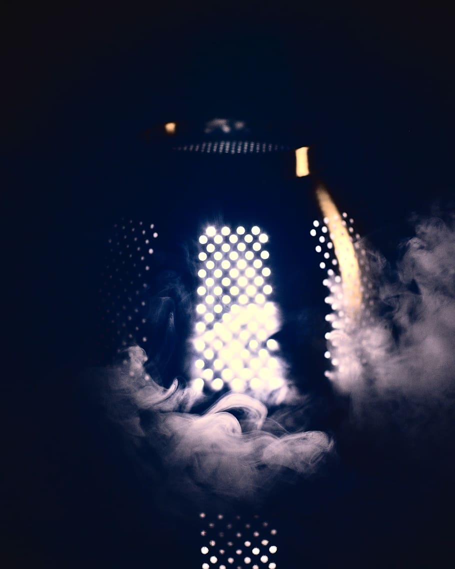 untitled, smoke, night, dark, light, burning, music, real people HD wallpaper