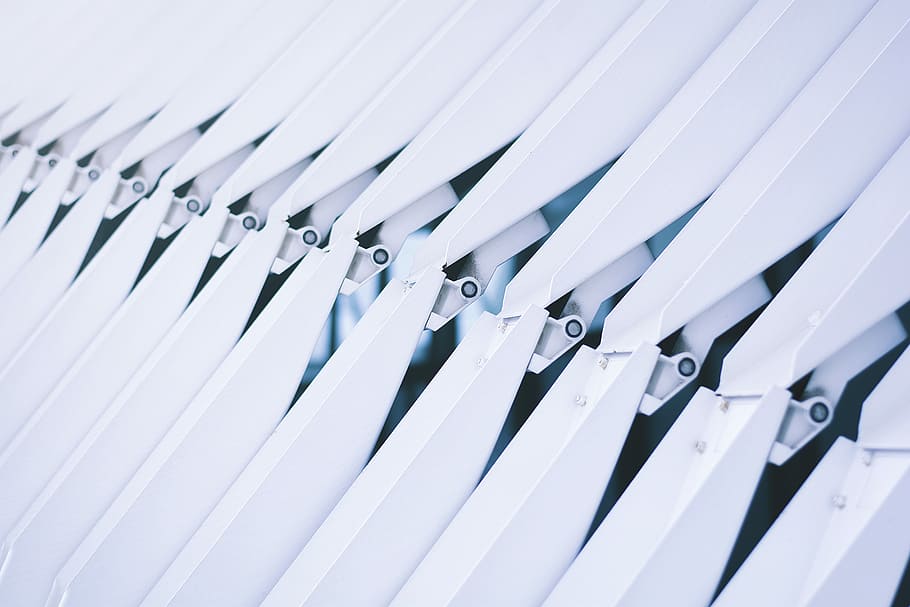 close-up photography of white interlocking metal parts, hinges HD wallpaper