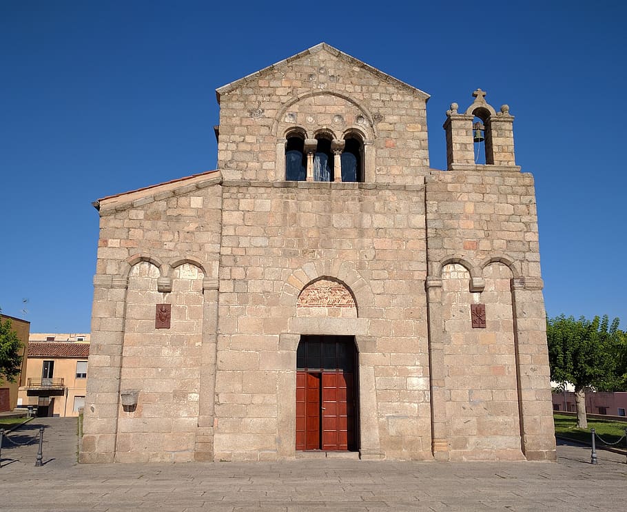 church, wall, sky, bell, stones, space, architecture, built structure HD wallpaper