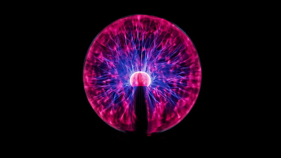 purple plasma ball, globe, long, exposure, energy, light, science HD wallpaper