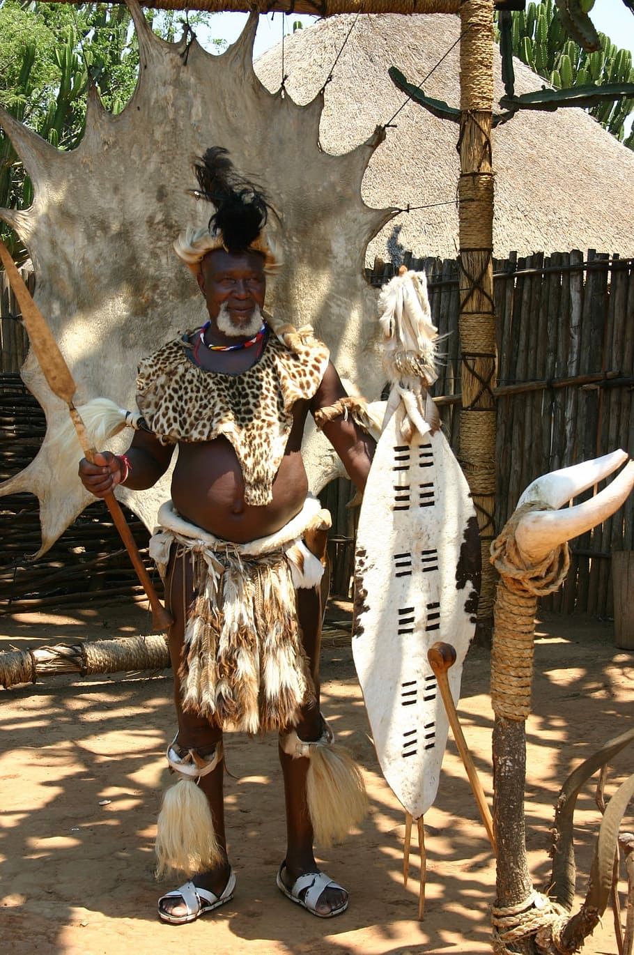 swaziland, warrior, south africa, real people, full length