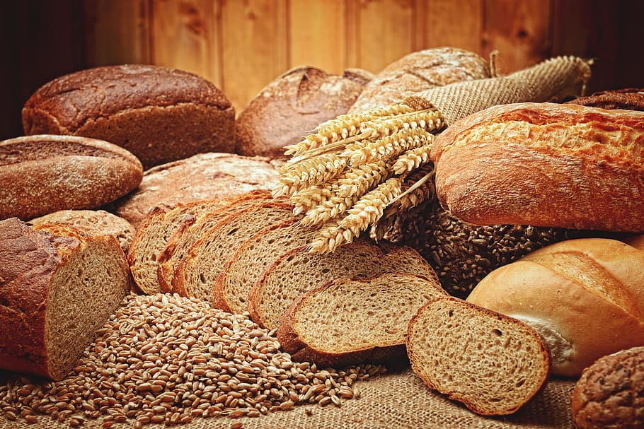 cooked bread, candy, pies, food and drink, freshness, baked HD wallpaper
